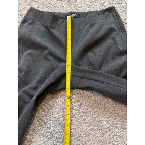 Talbots Womens Heritage Petite Pants Heritage 6P Gray Side Zip Stretch Office - Picture 4 of 7